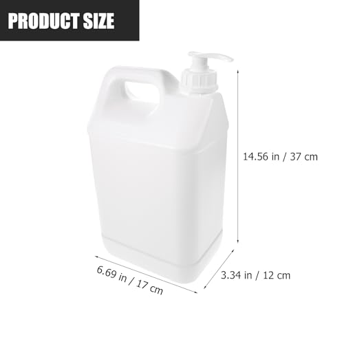 Soap Dispenser Plastic Chemicals Jug Gallon Jug Holder Plastic Bottle for Soap Detergent Garage Liquid Storage Container 5L Dispenser Laundry