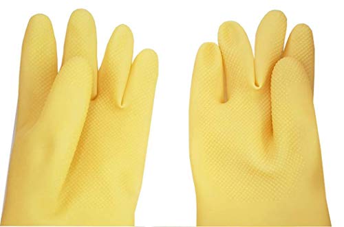 SUNRISE Carnation Latex Glove for Dish washing/Cleaning/Multi Purposes #500