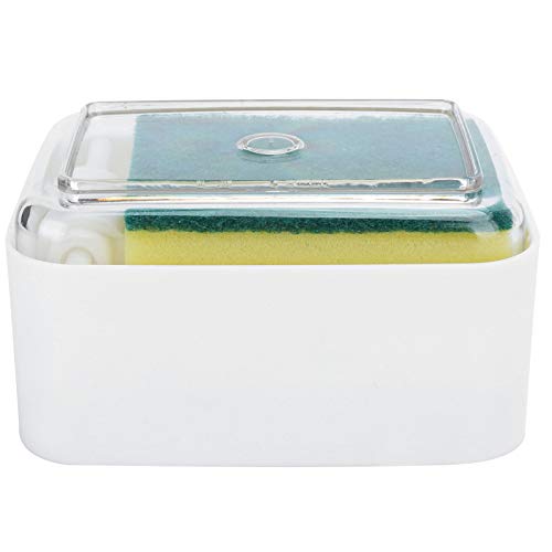 Automatic Dish Durable Press Liquid for Kitchen Countertop, ABSPS, 5.5x3.5x3.9in (White) - color: White