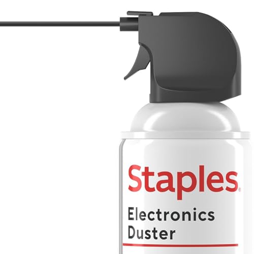 Staples Compressed Air Duster – 10 oz. Can for Electronics, Keyboards & Office Devices