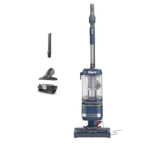Shark Navigator Lift-Away ADV Upright Vacuum with HEPA Filter, Powerful Pet Hair Pickup, Advanced Swivel Steering, Lightweight Versatility, For Carpets & Hard Floors, Blue Jean, LA301 - style: Navigator Lift-Away Advanced