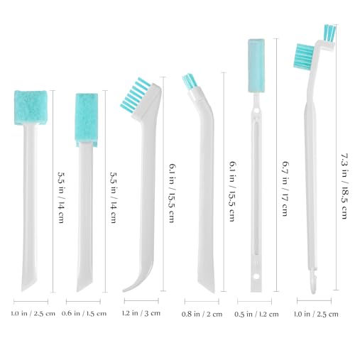 Detail Cleaning Brush Set for Household Use, 8pcs Small Crevice and Groove Scrubbers, Hard Bristle Bottle Cleaner for Keyboard, Window Track, and Tight Spaces