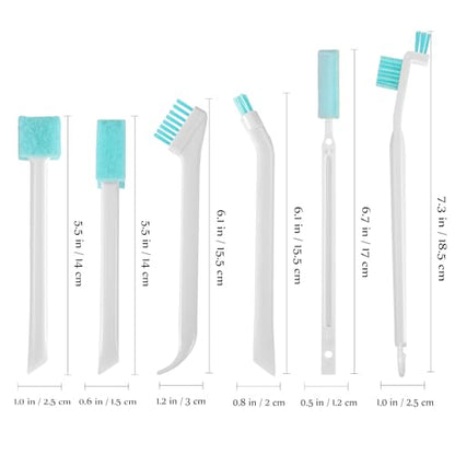 Detail Cleaning Brush Set for Household Use, 8pcs Small Crevice and Groove Scrubbers, Hard Bristle Bottle Cleaner for Keyboard, Window Track, and Tight Spaces