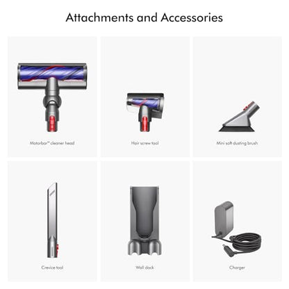 Dyson V8 Plus Cordless Vacuum, Cleans Hard Floors and Carpets, Detangles, Converts to Handheld, 115AW, 2 Power Modes, Up to 40 Minutes¹ - style: V8 Plus