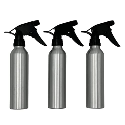 Sandhill Tools 3 Pack Aluminum Empty Spray Bottles with Trigger sprayer 250 ml