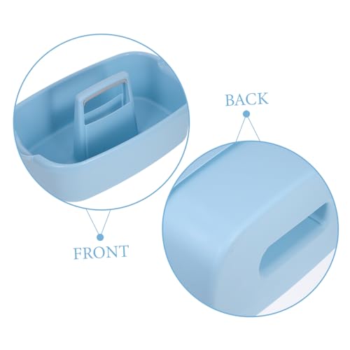 Mipcase Plastic Organizer with Handle Versatile Cleaning Tool Storage Basket for Bathroom Dorm Kitchen Garden Supplies Durable Container for Household Items