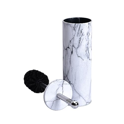 Deep & Sturdy Toilet Bowl Brush with Holder - Durable Scrubbing - Toilet Cleaners - Household Essentials - Silicone Brush - Bathroom Cleaner - Cleaning Supplies - Household Supplies, White - color: White