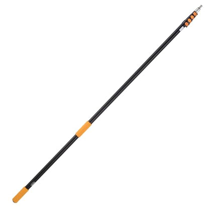 VEVOR Telescopic Extension Pole, 7-30 FT Multi-Purpose Extension Pole, Sturdy Aluminum Alloy Paint Extendable Pole with Flip-Lock Design, Telescopic Pole for Painting, Dusting and Cleaning - style: 7-30 FT