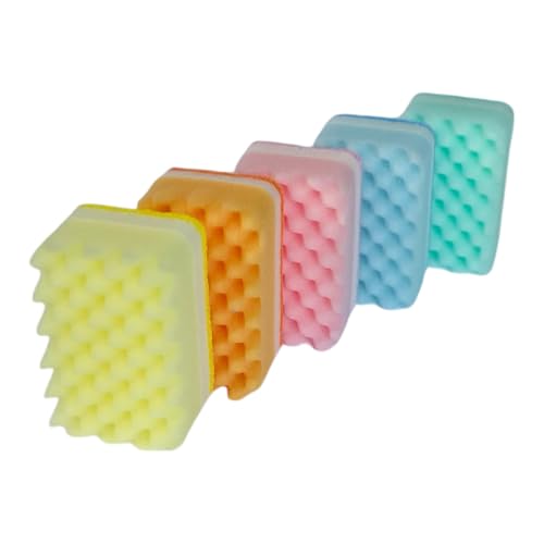Bright Box All Purpose Utility Scrub Sponges, 5ct Pastel - Non-Scratch, Long Lasting, All Purpose Layered Sponges - Kitchen, Home & Outdoor Use