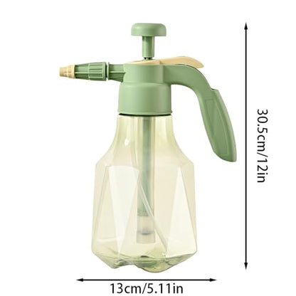 51oz Handheld Garden Pump Sprayer, Large Capacity Pressure Sprayer with Adjustable Nozzle, Leakproof Hand Atomizer, Water Spray Bottle for Home Cleaning Garden Car Detailing & Washing (Yellow) - color: Yellow