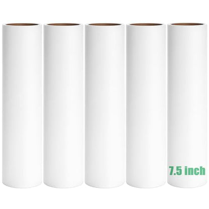 7.5 inch Lint Roller Refills Only, Pet Hair Remover Refills for Clothes Carpet Floor Couch, Extra Sticky Lint Brush Roller Refills, Pack of 5 Rolls, Total 300 Sheets (7.5'' Wide) - size: 7.5'' Wide (Pack of 5, Total 300 Sheets)