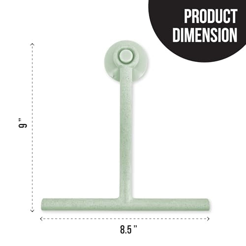 Splash Home Jasmine Eco-Friendly Shower Squeegee, Green - color: Green