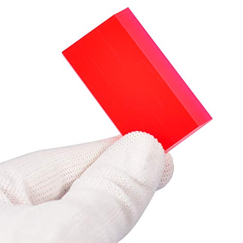 2-inch Extra Small Rubber Squeegee Flexible and Soft Non Scratching for Resin 3D Printing Cleanup, Car Rear Glass Cleaning, Mirror Cleaning, Window Tint Films, Pack of 3