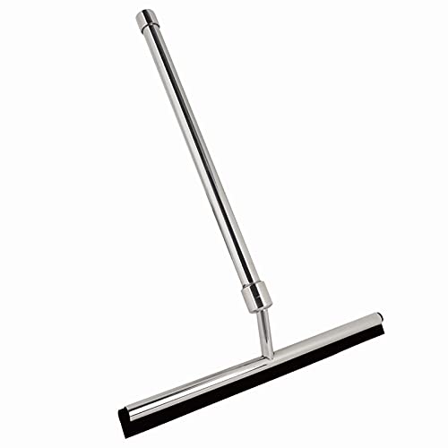 Shower Squeegee,Extendable Handle Stainless Steel Window Glass Cleaner Wiper Bathroom Mirror Brush for Shower Doors, Bathroom,Window,Car Glass