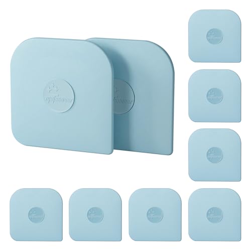 Pan Scraper, 10 Pcs Plastic, Non Scratch for Cast Iron, Pot and Pan Cleaning, Sturdy Scraper Kitchen Tool-Aqua - color: Aqua, size: 10 Pcs