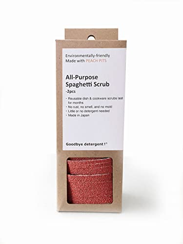 All Purpose Spaghetti Scrub - Reuseable - Lasts up to 6 Months - No Smell or Rust - Household Cleaning Tools (2pc Set)