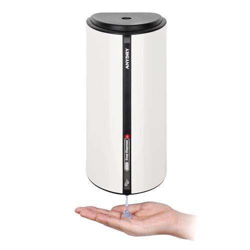 anydry 29fl.oz/850ml Commercial Automatic Liquid Soap Dispenser Wall-Mounted Large Capacity Model AD1209 White - color: White