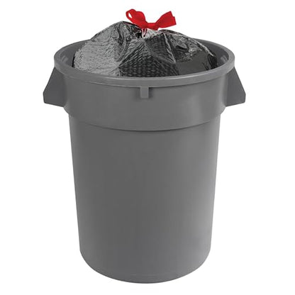 Amazon Basics 30 Gallon Flextra Strength Multipurpose Drawstring Trash Bags, 20% Post Consumer Recycled Material, Tear Resistant, Black, 50 Count - size: 1 Count (Pack of 50)