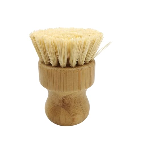 Bamboo Dish Brush, Natural Dish Scrub Brush for Kitchen, Wooden Dish Scrubber, Dish Washing Brush for Dishes, Pots, Pans, Sink Cleaning