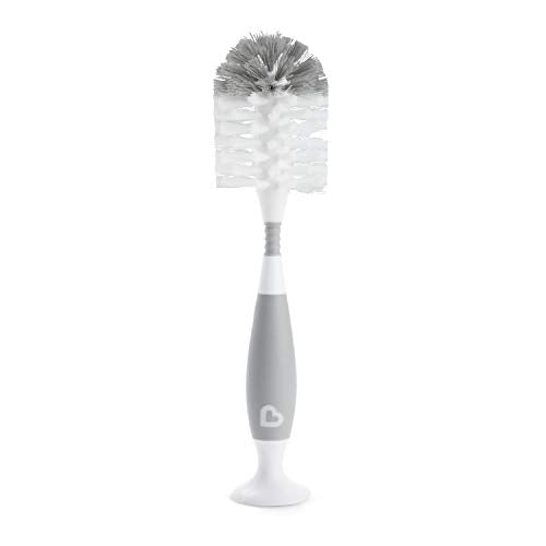 Munchkin® Bristle™ Bottle Brush, Grey (Pack of 2) - color: Gray, size: 1 Count (Pack of 2)