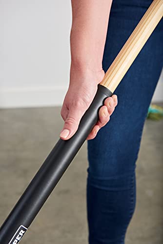 Harper 24 Inch Indoor Smooth-Surface Push Broom with Flagged Bristles for Sand, Saw Dust, Wood Shavings and Pet Hair in Garages, Warehouses, and Workshops - style: Indoor Smooth-Surface Push Broom