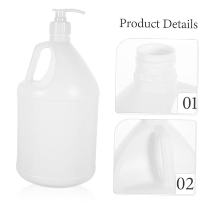 PartyKindom Large Capacity Plastic Bottle Pump Reusable Liquid Dispenser Laundry Detergent Bottle Empty Container