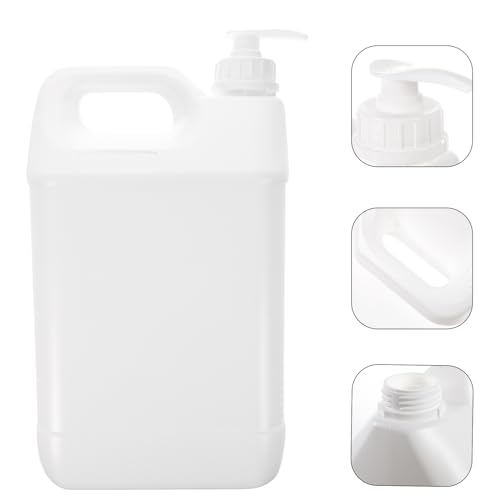 Soap Dispenser Plastic Chemicals Jug Gallon Jug Holder Plastic Bottle for Soap Detergent Garage Liquid Storage Container 5L Dispenser Laundry