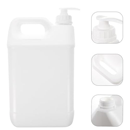 Soap Dispenser Plastic Chemicals Jug Gallon Jug Holder Plastic Bottle for Soap Detergent Garage Liquid Storage Container 5L Dispenser Laundry