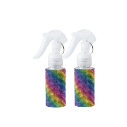 60ml Empty Spray Bottles, Continuous Spray Bottle for Hair, Spray Water Bottle Fine Mist Refillable, Skin Care, Showering Pets, Plants, Travel, Ironing and Cleaning -Rainbow - color: Rainbow
