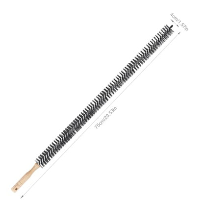 Radiator Cleaning Brush, Flexible Wood Handle Radiator Duster Brush Long Handled Dryer Lint Brush Radiator Duster Radiator Cleaner Brush Dryer Vent Brush for Radiator
