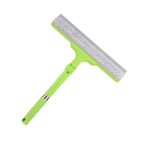 Homilifibra All-Purpose Shower Squeegee for Glass Doors, Bathroom Cleaner Tool for Household Home Window Mirror, Cleaning Tile Wall,Car,Windshield Squeegee with 12" Blade and 15" Long Handle