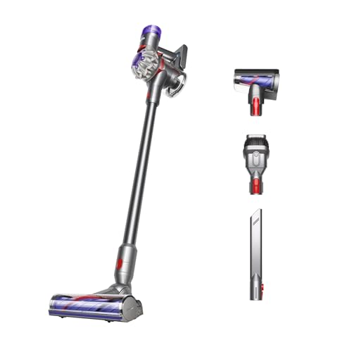 Dyson V8 Cordless Vacuum, Cleans Hard Floors and Carpets, Detangles, Converts to Handheld, 115AW, 2 Power Modes, Up to 40 Minutes¹ - style: V8