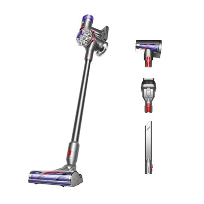 Dyson V8 Cordless Vacuum, Cleans Hard Floors and Carpets, Detangles, Converts to Handheld, 115AW, 2 Power Modes, Up to 40 Minutes¹ - style: V8