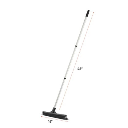 Superio 16"" Slim Silicone Salon Broom - Carpet Rake for Liquid, Human Hair, and Pet Hair, and Fur Space Saving and Easy to Wash, 12811274 - color: Silicone, size: 48"
