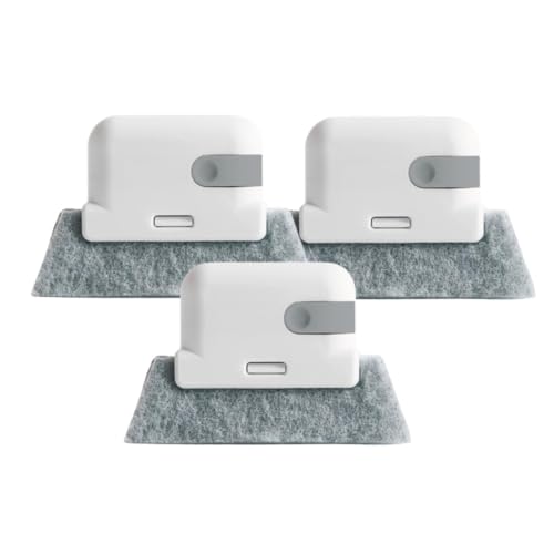 Magic Window Track Cleaner Set - 2026 Upgraded Handheld Brush for Slides, Tile Grout Lines, Shutter Slats, Car AC Vents & Narrow Gaps (Mix-3PCS) - color: Gray-3pcs