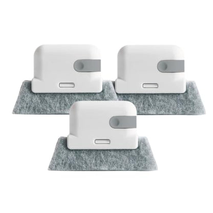 Magic Window Track Cleaner Set - 2026 Upgraded Handheld Brush for Slides, Tile Grout Lines, Shutter Slats, Car AC Vents & Narrow Gaps (Mix-3PCS) - color: Gray-3pcs