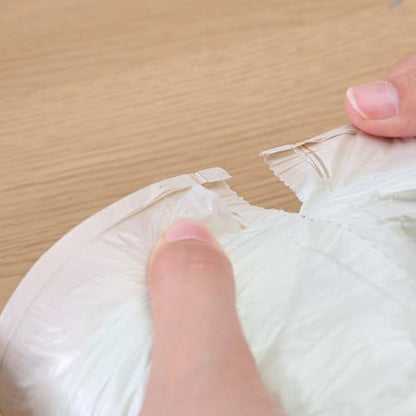 300Pcs Thickened Drawstring Garbage Bag Kitchen Household Dirty-Resistant Trash Bags (300Pcs(3Roll)-#B) - color: 300Pcs(3Roll)-#B
