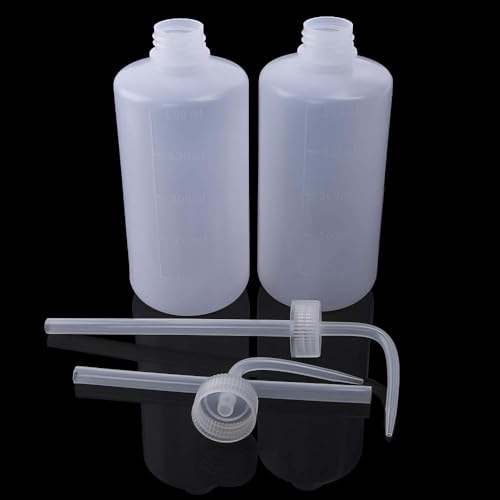 Wash Bottles - 2pcs 250ml Safety Watering Tools, Economy Plastic Squeeze for Medical Label Tattoo Supplies Green Soap Cleaning Washing - size: 2x250ml