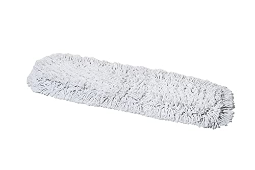 24 Inch Commercial Dust Mop Replacement Head – Reusable Cotton Dust Mop Refill for Floor Cleaning and Janitorial Use - size: 24x5 Inch (Pack of 1)