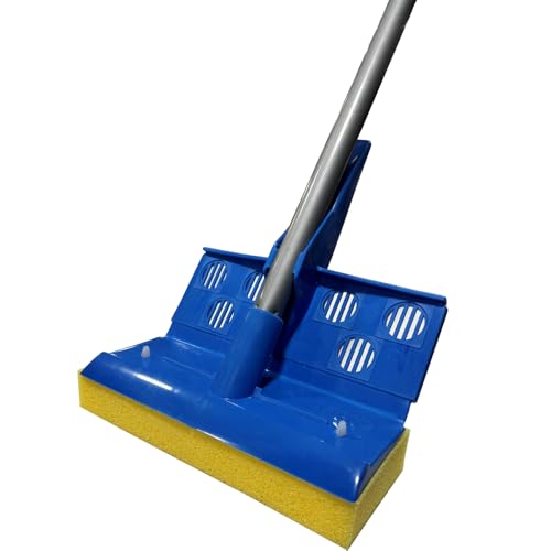 HOMEMAID® Sponge Mop – Self Wringing EZE-Squeeze Sponge Mop for Easy Floor Cleaning - Kitchen, Bathroom, Tile & Hardwood Floors - Made in USA - size: Squeeze Mop