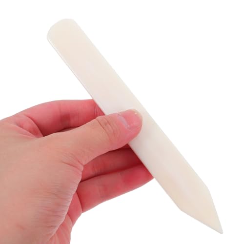 Gatuida Fabric Clothes Scraper Carpet Bone Scraper for Stain Removal, Spot and Stain Treatment Tool, Cleaner, Beige, 5.90 x 0.78 x 0.19 Inch