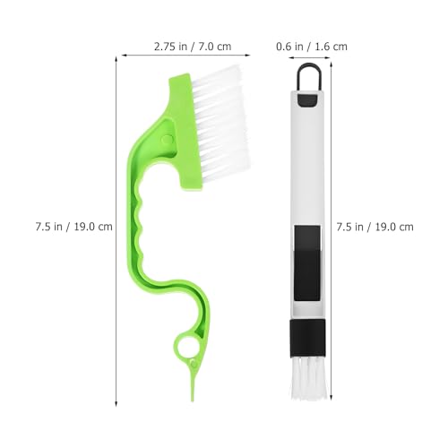 4 Pcs Window Track Cleaning Tools Set - Crevice Brushes for Efficient Cleaning of Window Grooves and Tight Spaces, Durable and Easy to Use