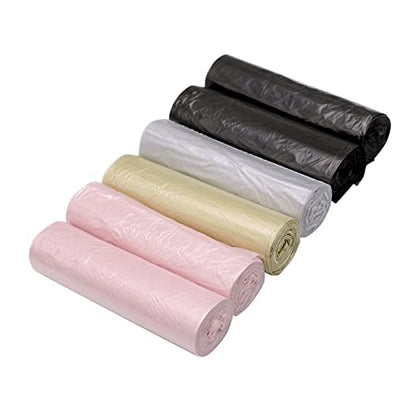 4 Gallon Bathroom Trash Bags,6 Rolls Small Trash Garbage Bags, Disposable Trash Bags for Office, Bathroom Wastebasket Waste Bin (120 Count, 4Gallon Multicolor) - color: 4Gallon Multicolor