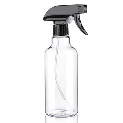 Spray Bottles Plastic Spray Bottle for Hair Mist/Stream Heavy Duty Empty Spray Bottles for Cleaning Solutions, Plants, Cooking (16.9oz-BlackClear) - color: 16.9oz-BlackClear