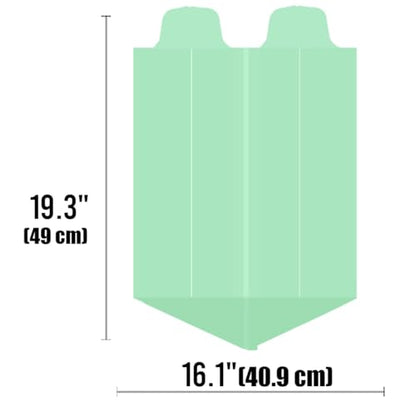 BEIDOU-PAC 1-2 Gallon Flap Tie Compostable Trash Bags, 120 Count Small Compost Kitchen Garbage Bags, Food Scrap Waste Bags for Countertop Bin, ASTM D6400, US BPI Certified - style: Flat ties | 1-2 Gallon | 120 Count