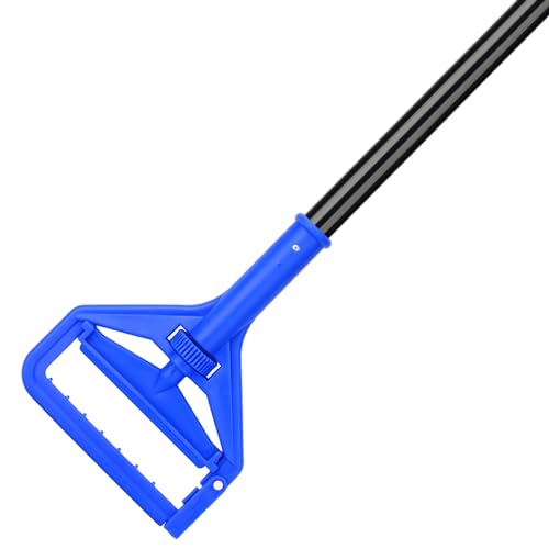 KeFanta 60 Inch Mop Handle Commercial Heavy Duty,Industrial Metal Mop Stick Replacement Quick Change,Wet Mops Head Replacement Holder for Floor Cleaning - size: 1 Pack