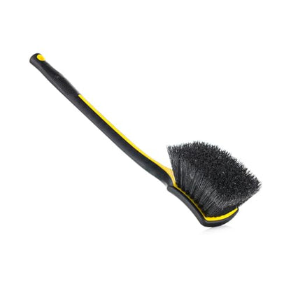 Detail Factory - Fender Well Brush - Ergonomic ProGrip Handle, Stiff Synthetic Bristles, Ergonomic Design, Clean Your Wheel Wells with Ease - Live Wire - color: Live Wire