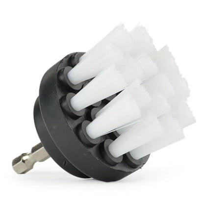 Cleaning Supplies - Scrub Brush - Car Detailing Products - Detailing Brush - Wheel Brush - Carpet Cleaner - Upholstery Cleaner - Drill Brush - Soft Bristle Brush - Aluminum - Car Cleaning Detail Brush - color: White