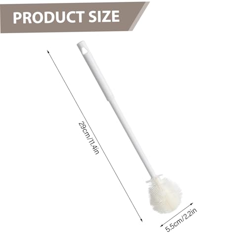 Long Handle Water Bottle Cleaner 360° Flexible Silicone Brush use for Cleaning Narrow Jars Mugs and Baby Bottles - color: 1pc