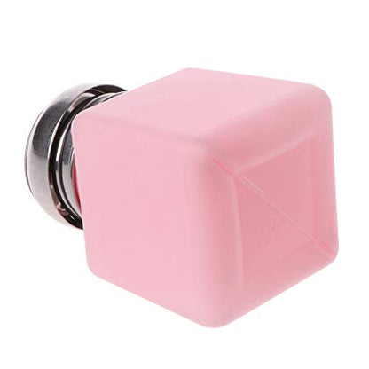 100ml Dispenser Anti-Static Push Down Bottles Lockable Square Bottle Multipurpose Bottle Blue/White,stainless steel, plastic